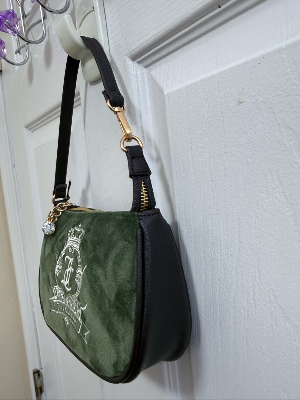 NWT Juicy Couture Renaissance Shoulder Bag in Green - Picture 5 of 6